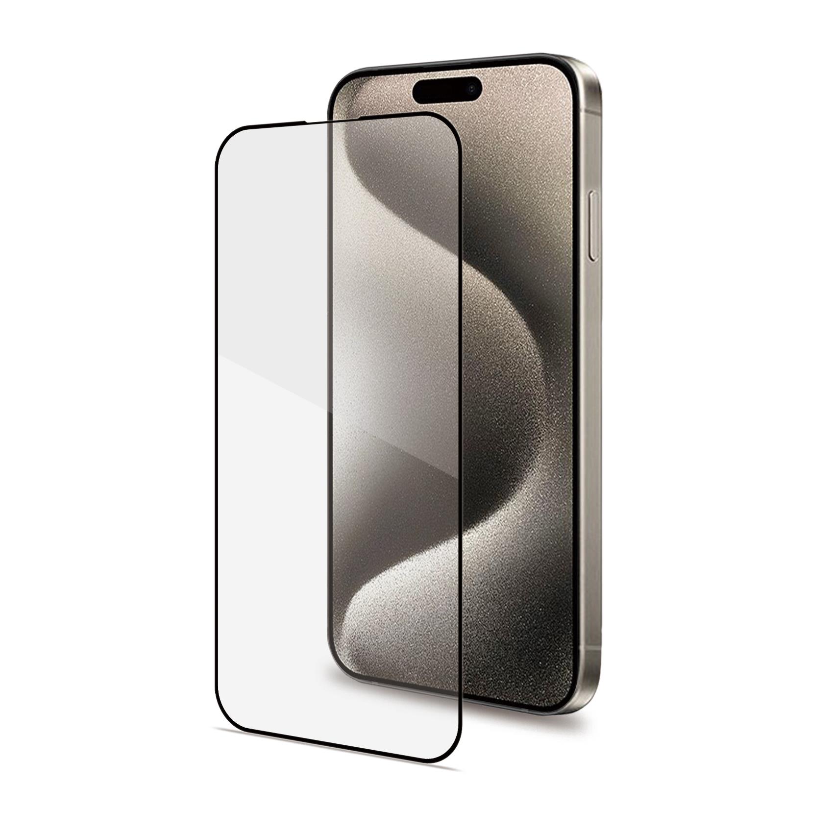 FULL GLASS IPHONE 15 PRO MAX BLACK