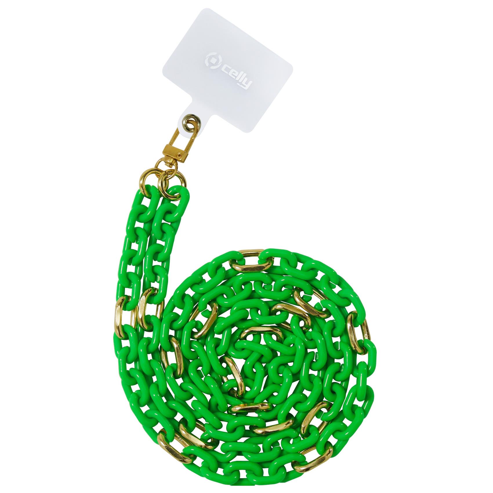 NECK LACET CHAIN GREEN FLUO