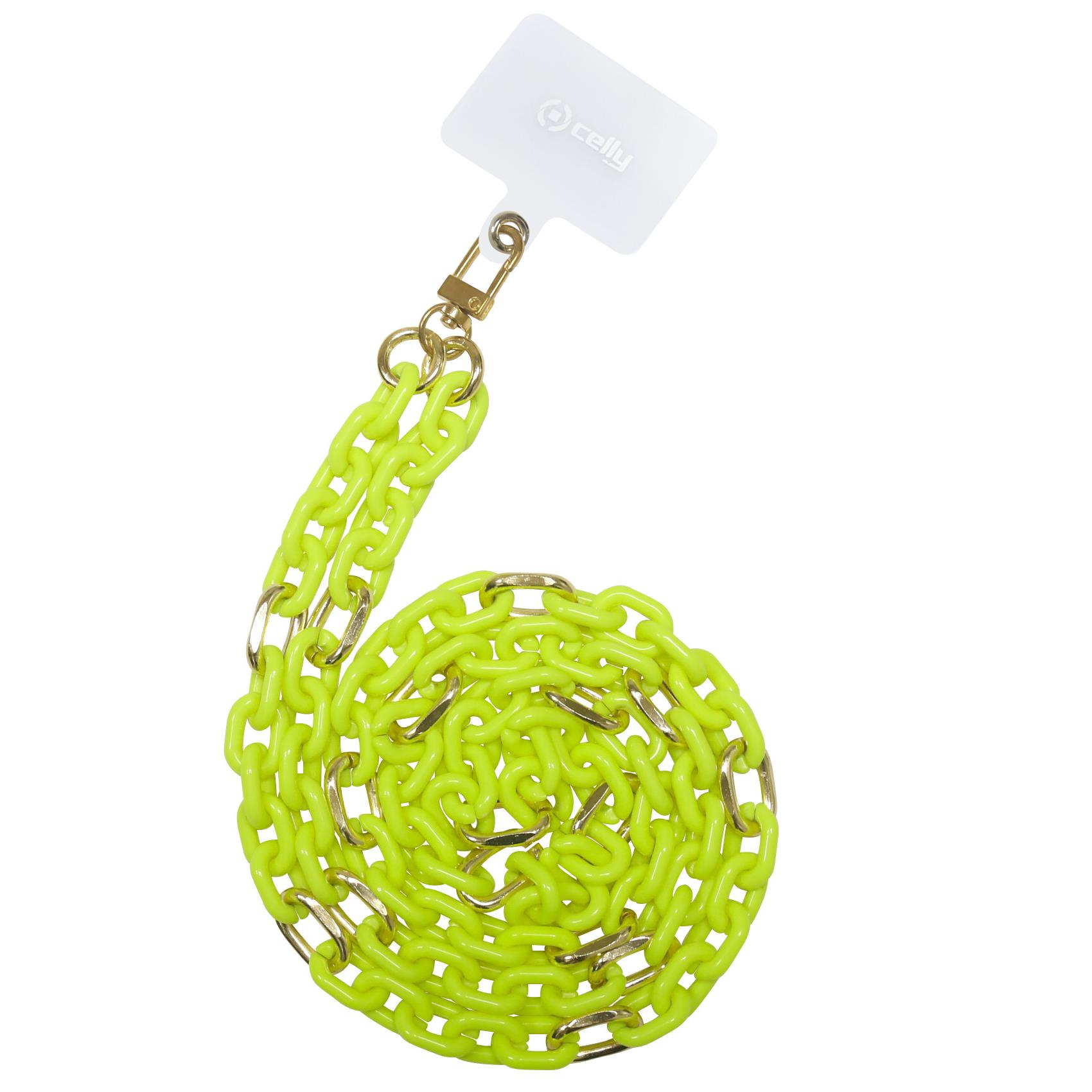 NECK LACET CHAIN YELLOW FLUO