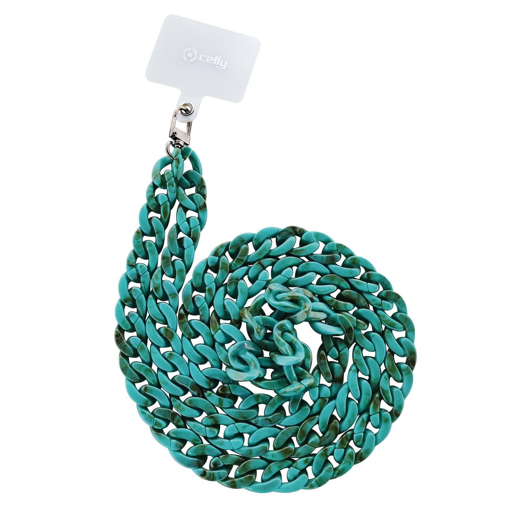 NECK LACET MARBLE BLUE