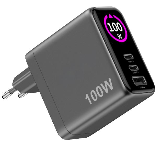 2USBC/USBA WALL CHARGR 100W DISPLAY