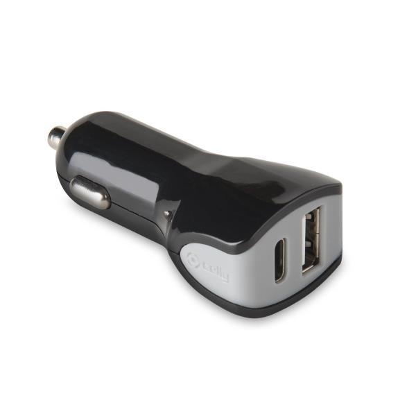 2USB-C CAR CHARGER 17W BLACK - immagine 2
