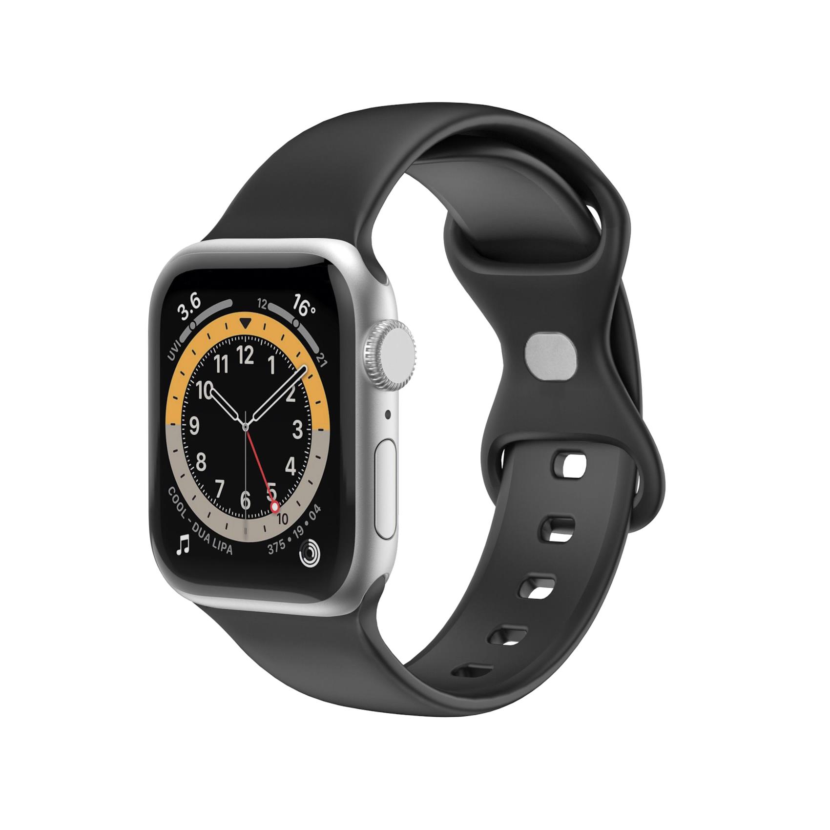 APPLE WATCH 42/44/45 SILICONE BLACK