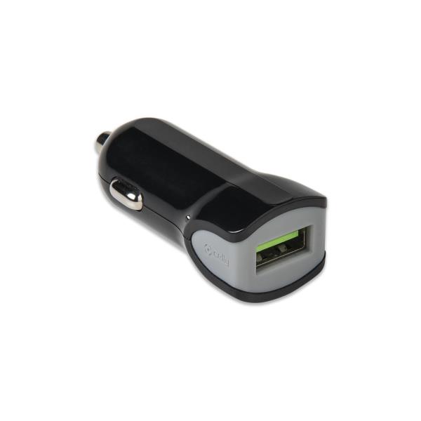 USB-A CAR CHARGER 12W BLACK