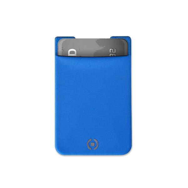 ADHESIVE POCKET CARDS HOLDER BLUE