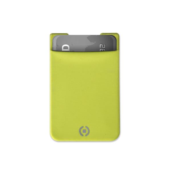 ADHESIVE POCKET CARDS HOLDER YELLOW