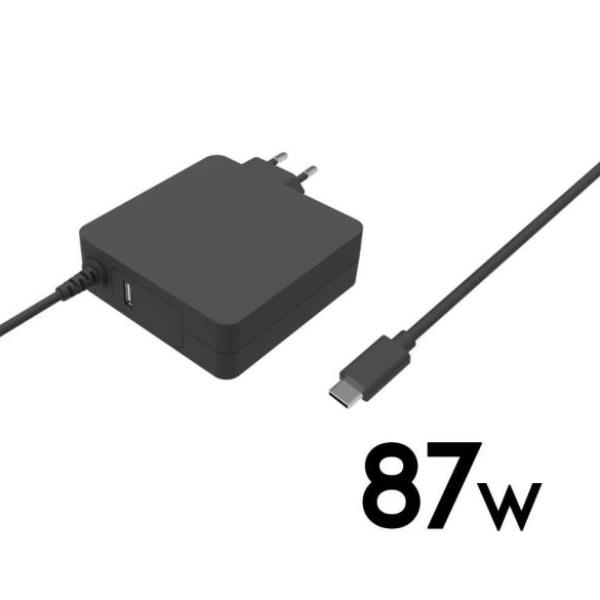 87W WALL CHARGER PD+USB-A PORT 1.8M