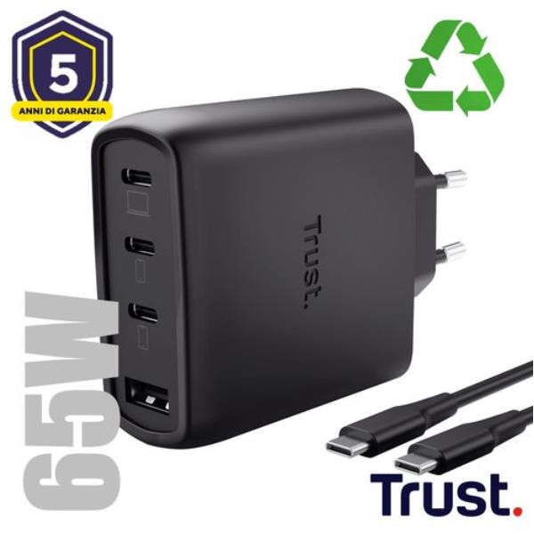 MAXO 65W 4P GAN CHARGER BLK