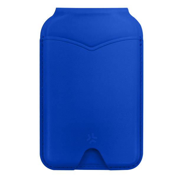 CARD HOLDER WITH MIRROR BLUE