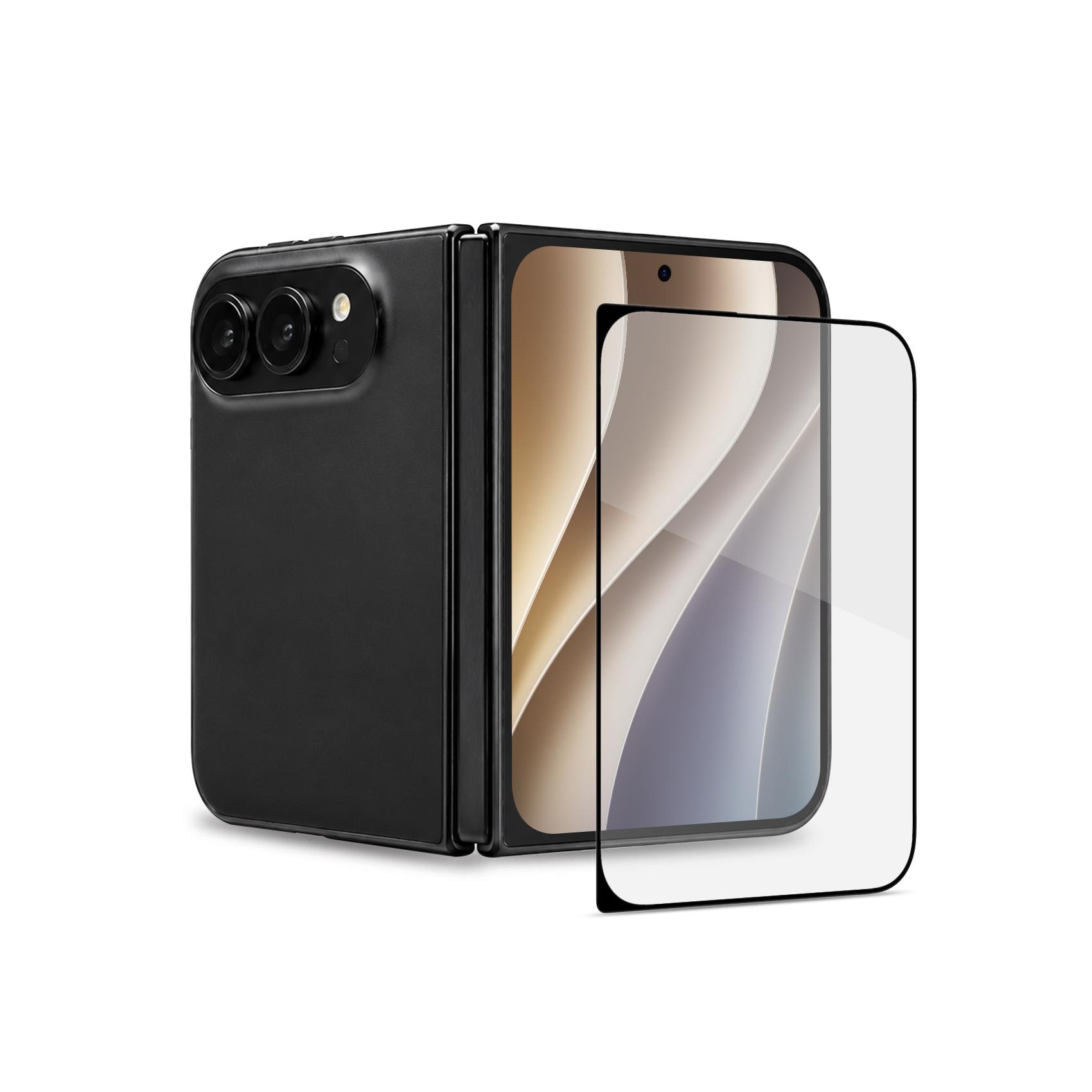 EXTERNAL FULL GLASS IPHONE DUO BK